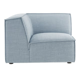 Atlas Performance Fabric Upholstered Modular Corner Chair in Sky