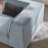 Atlas Performance Fabric Upholstered Modular Corner Chair in Sky