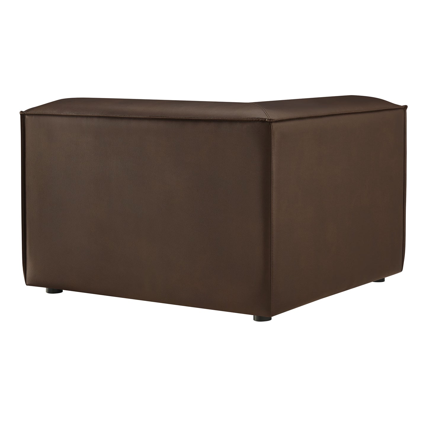 Atlas Vegan Leather Modular Corner Chair in Espresso