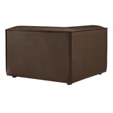 Atlas Vegan Leather Modular Corner Chair in Espresso