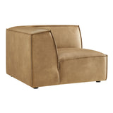 Atlas Vegan Leather Modular Corner Chair in Toast