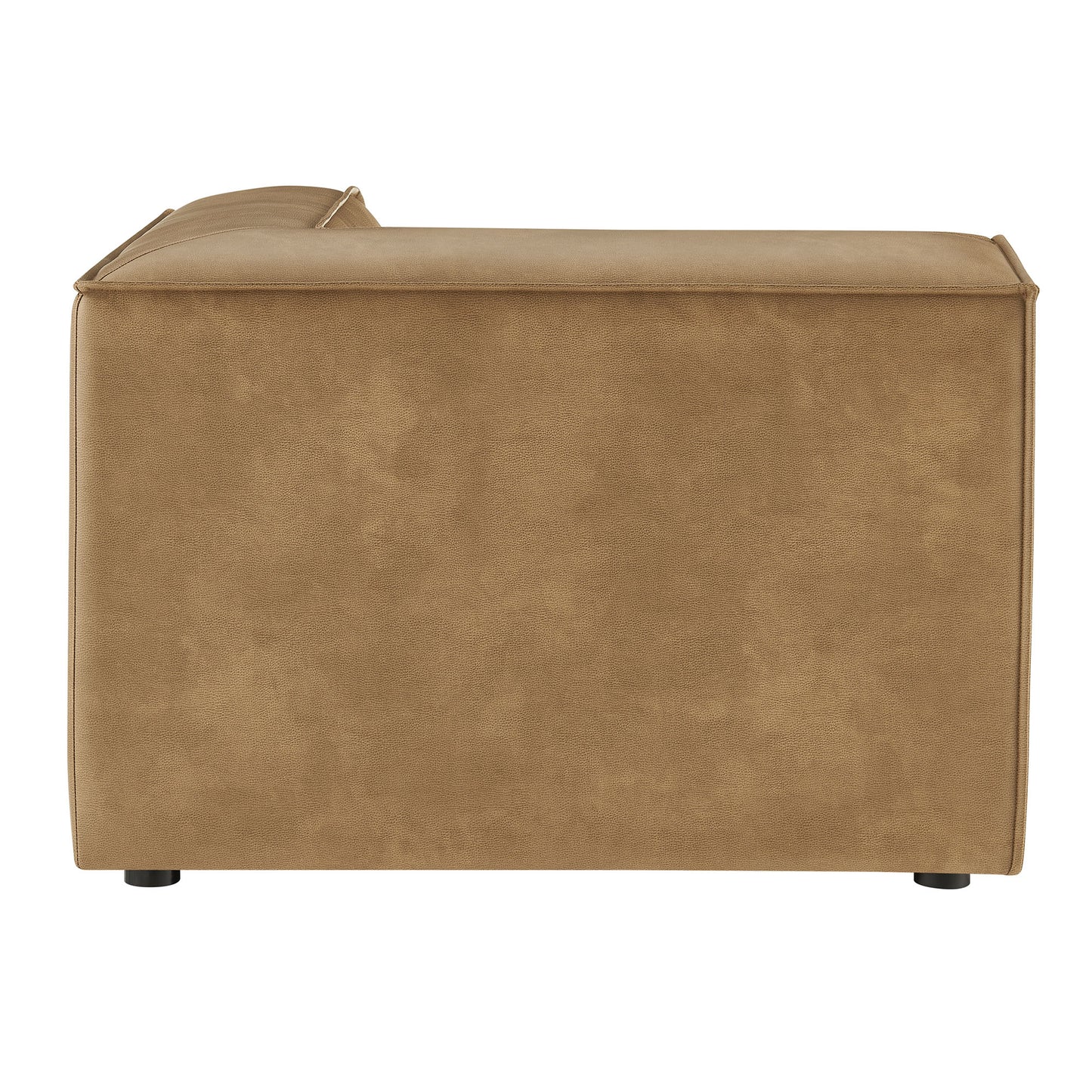 Atlas Vegan Leather Modular Corner Chair in Toast