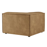 Atlas Vegan Leather Modular Corner Chair in Toast