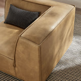 Atlas Vegan Leather Modular Corner Chair in Toast