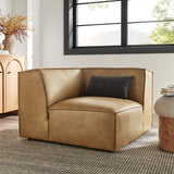 Atlas Vegan Leather Modular Corner Chair in Toast
