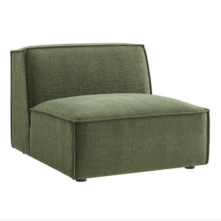 Restore Performance Fabric Upholstered Armless Modular Chair in Foliage