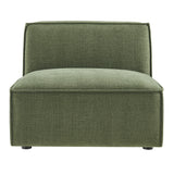 Atlas Performance Fabric Upholstered Armless Modular Chair in Foliage