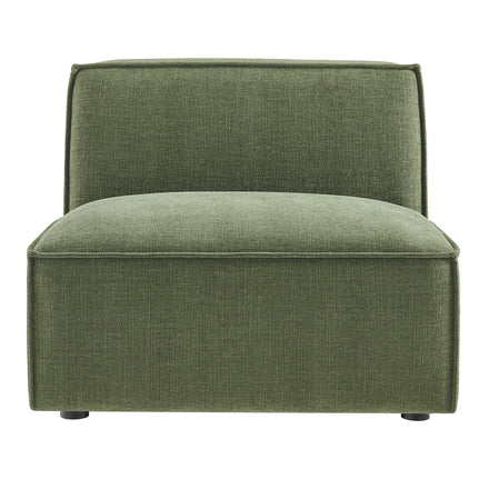 Restore Performance Fabric Upholstered Armless Modular Chair in Foliage