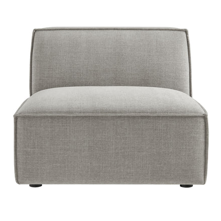 Restore Performance Fabric Upholstered Armless Modular Chair in Pewter