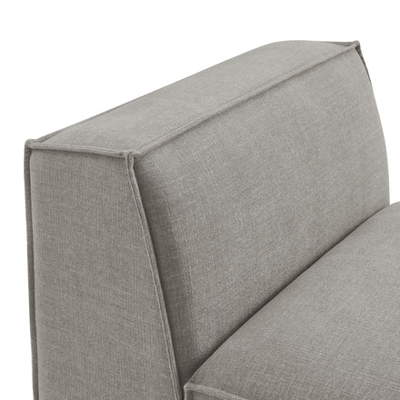 Restore Performance Fabric Upholstered Armless Modular Chair in Pewter