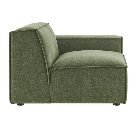 Restore Performance Fabric Upholstered Right-Facing Modular Lounge Chair in Foliage