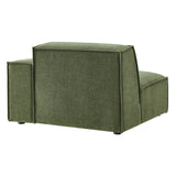 Atlas Performance Fabric Upholstered Right-Facing Modular Lounge Chair in Foliage