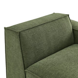 Atlas Performance Fabric Upholstered Right-Facing Modular Lounge Chair in Foliage