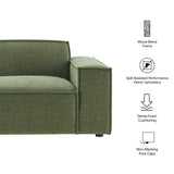 Atlas Performance Fabric Upholstered Right-Facing Modular Lounge Chair in Foliage