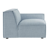 Atlas Performance Fabric Upholstered Right-Facing Modular Lounge Chair in Sky