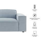 Atlas Performance Fabric Upholstered Right-Facing Modular Lounge Chair in Sky