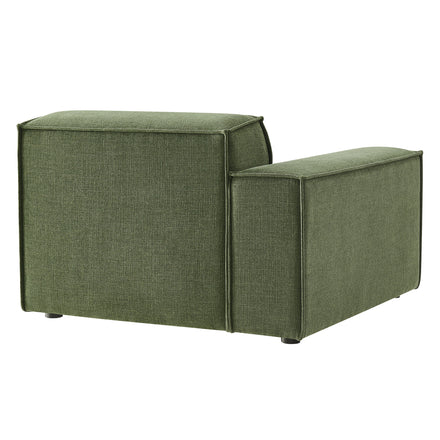 Restore Performance Fabric Upholstered Left-Facing Modular Lounge Chair in Foliage