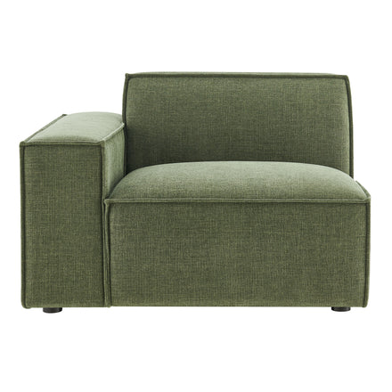Restore Performance Fabric Upholstered Left-Facing Modular Lounge Chair in Foliage
