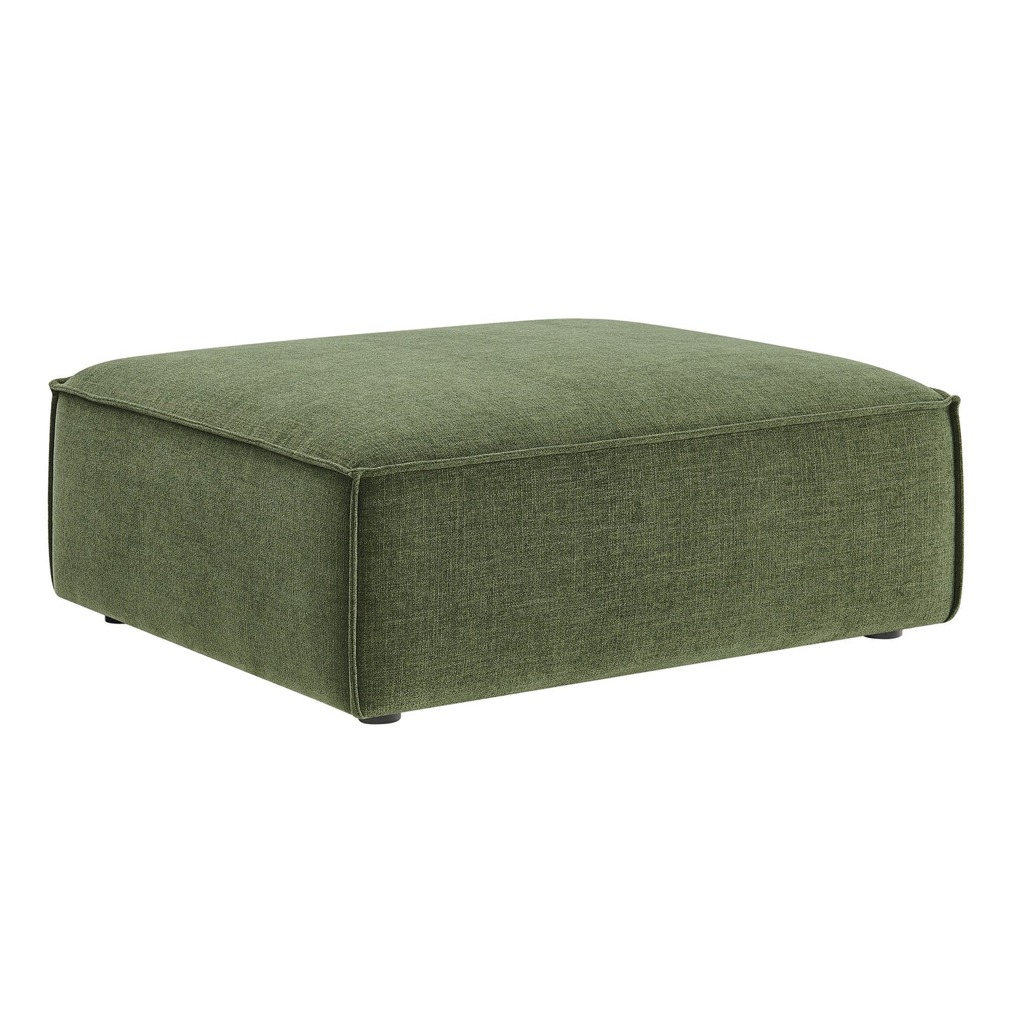 Atlas Performance Fabric Upholstered Modular Ottoman in Foliage