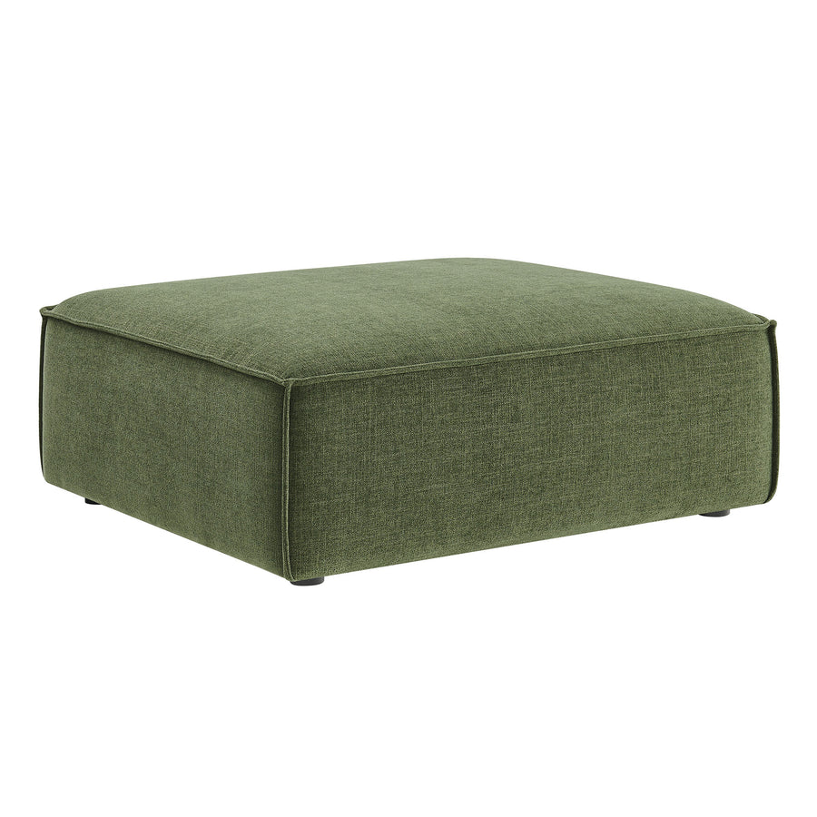Atlas Performance Fabric Upholstered Modular Ottoman in Foliage