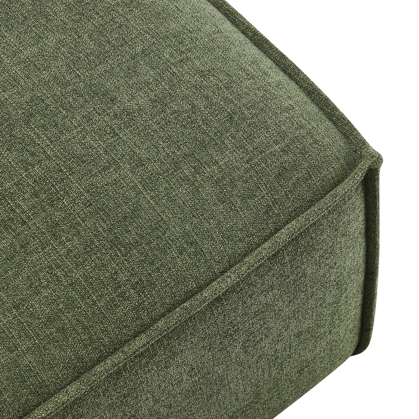 Atlas Performance Fabric Upholstered Modular Ottoman in Foliage