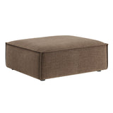 Atlas Performance Fabric Upholstered Modular Ottoman in Mocha