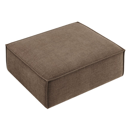 Restore Performance Fabric Upholstered Modular Ottoman in Mocha