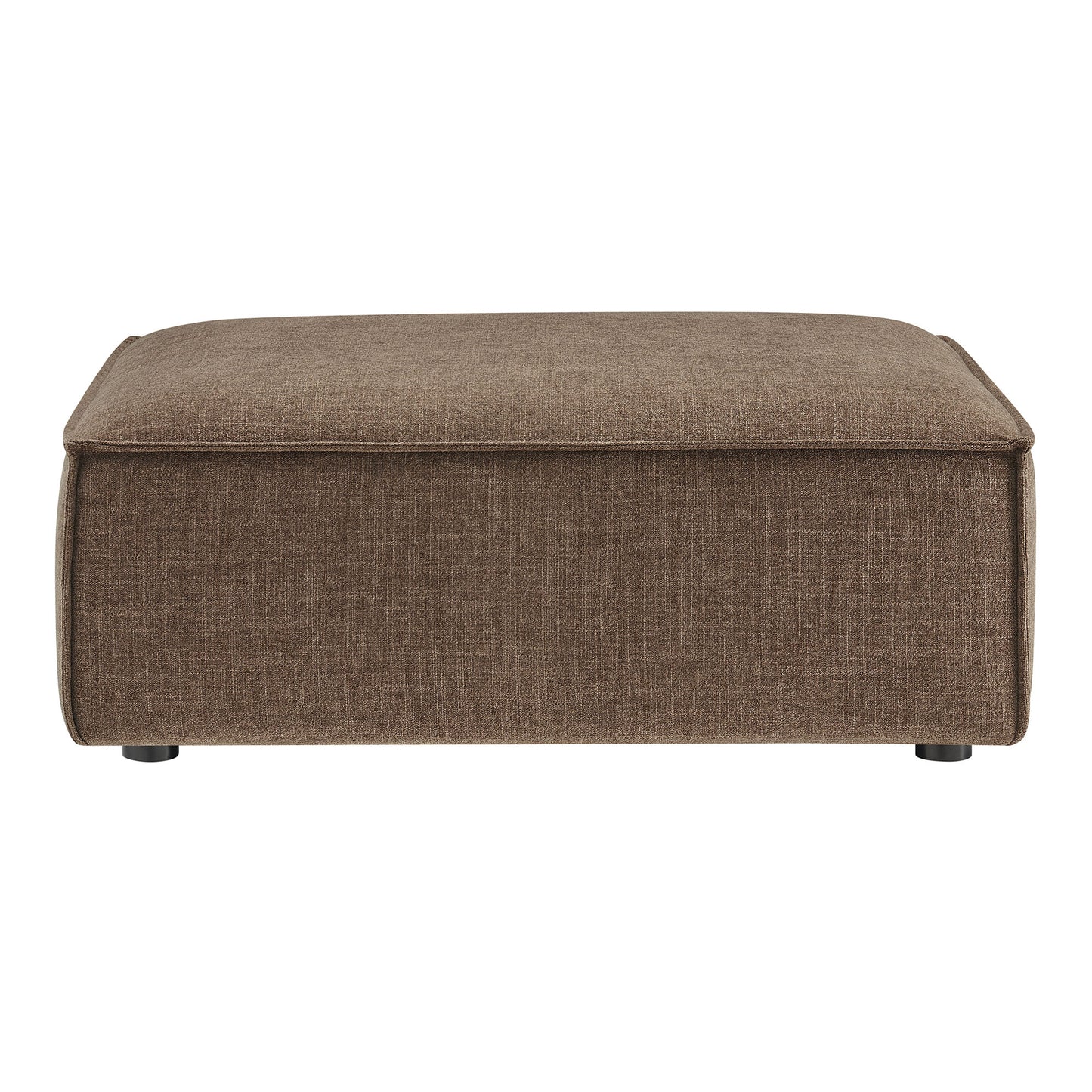 Atlas Performance Fabric Upholstered Modular Ottoman in Mocha