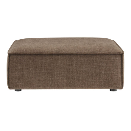Restore Performance Fabric Upholstered Modular Ottoman in Mocha