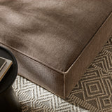 Atlas Performance Fabric Upholstered Modular Ottoman in Mocha