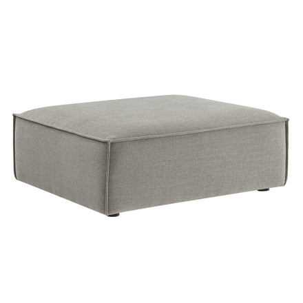 Restore Performance Fabric Upholstered Modular Ottoman in Pewter