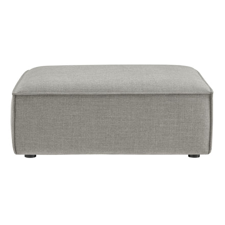Restore Performance Fabric Upholstered Modular Ottoman in Pewter