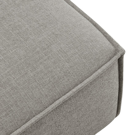 Restore Performance Fabric Upholstered Modular Ottoman in Pewter