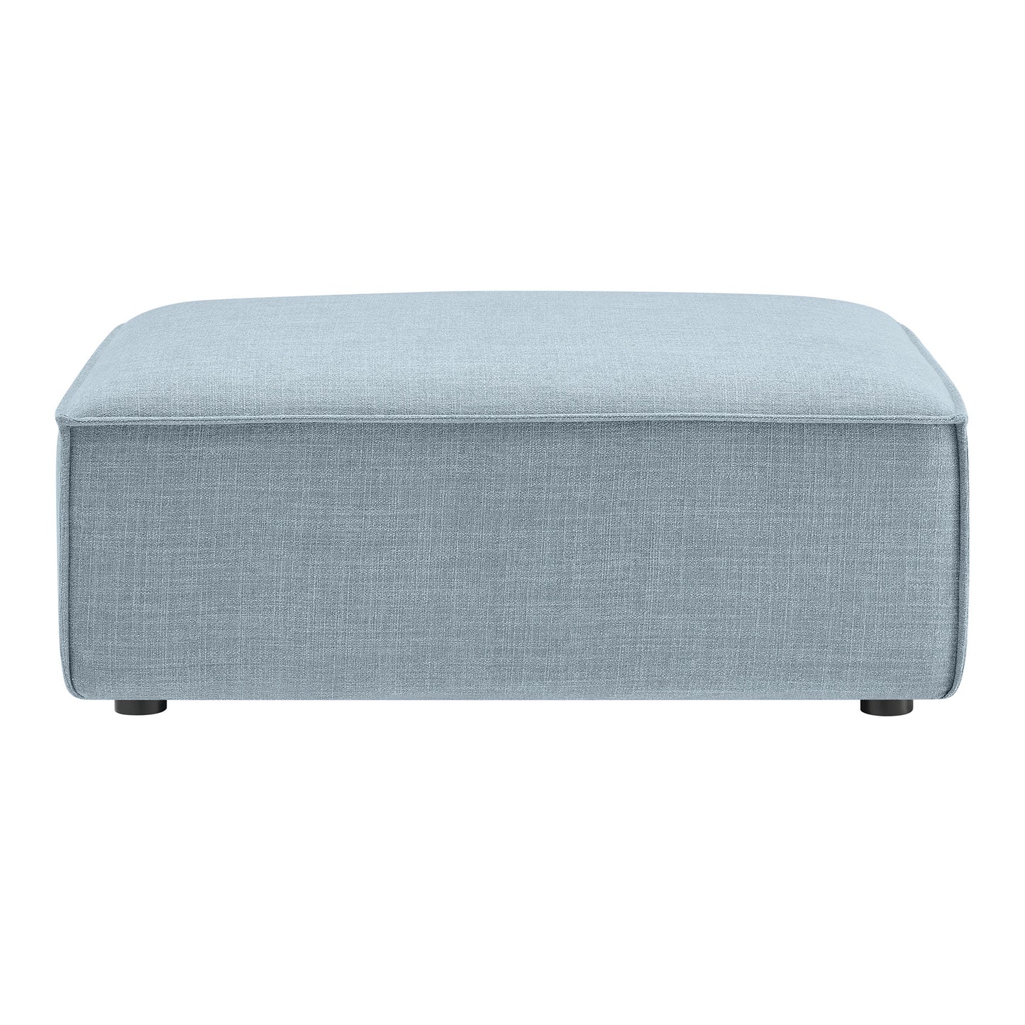 Atlas Performance Fabric Upholstered Modular Ottoman in Sky