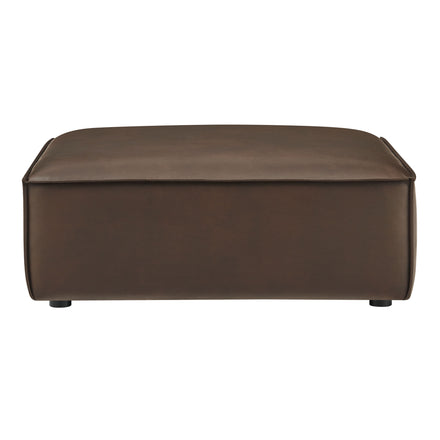 Restore Vegan Leather Modular Ottoman in Espresso