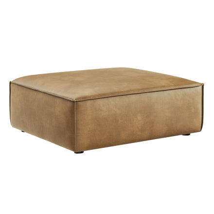 Restore Vegan Leather Modular Ottoman in Toast