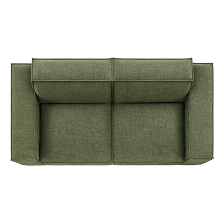Restore 2-Piece Performance Fabric Upholstered Modular Loveseat in Foliage