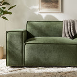 Atlas 2-Piece Performance Fabric Upholstered Modular Loveseat in Foliage