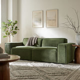 Atlas 2-Piece Performance Fabric Upholstered Modular Loveseat in Foliage