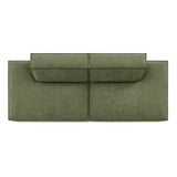 Atlas 2-Piece Performance Fabric Upholstered Modular Loveseat in Foliage