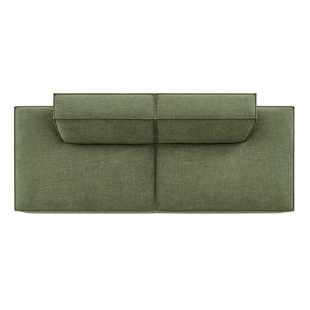 Restore 2-Piece Performance Fabric Upholstered Modular Loveseat in Foliage