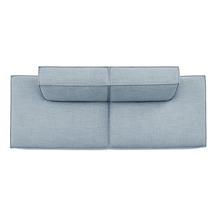Restore 2-Piece Performance Fabric Upholstered Modular Loveseat in Sky