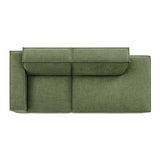 Atlas 2-Piece Performance Fabric Upholstered Modular Loveseat in Foliage