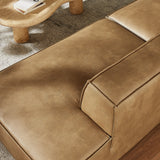 Atlas 2-Piece Vegan Leather Modular Loveseat in Toast
