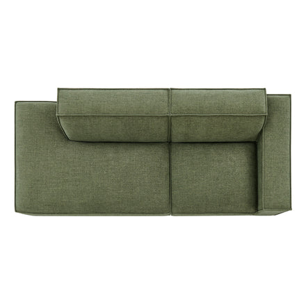 Restore 2-Piece Performance Fabric Upholstered Modular Loveseat in Foliage