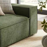 Atlas 2-Piece Performance Fabric Upholstered Modular Loveseat in Foliage
