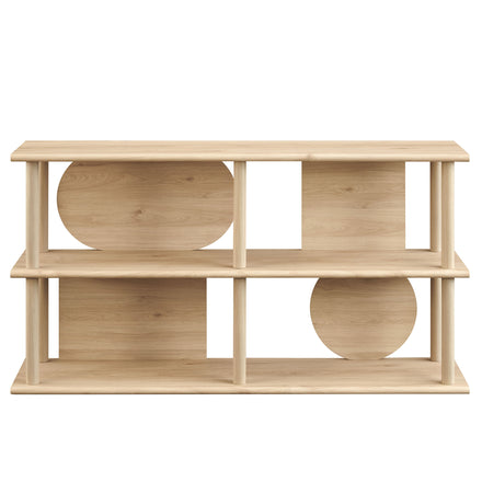 Zadie 55 Inch Console Table in Light Oak