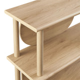 Nusnas 55 Inch Console Table in Light Oak