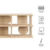 Nusnas 55 Inch Console Table in Light Oak