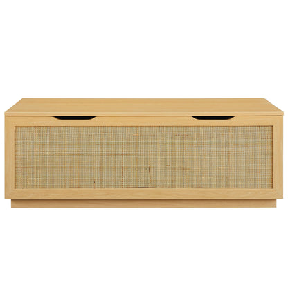 Soma 47" Rattan Storage Bench by Furniture For America